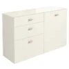 Now! No.14 By Hülsta Sideboard 4R 3 Schubladen 76,8x175x42 - Lack-weiß/Lack-Hochglanz-weiß -Hülsta 31701 huelsta now no 14 133177f4 weiss hochglanz weiss