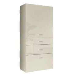 Now! No.14 By Hülsta Baukasten 8R 3 Schubladen 153,6x70x42 - Lack-seidengrau/Hochglanz-seidengrau