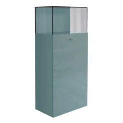 Now! No.14 By Hülsta Baukasten 8R 1 Glashaube 153,6x70x42 Lack-taubenblau/Hochglanz-taubenblau