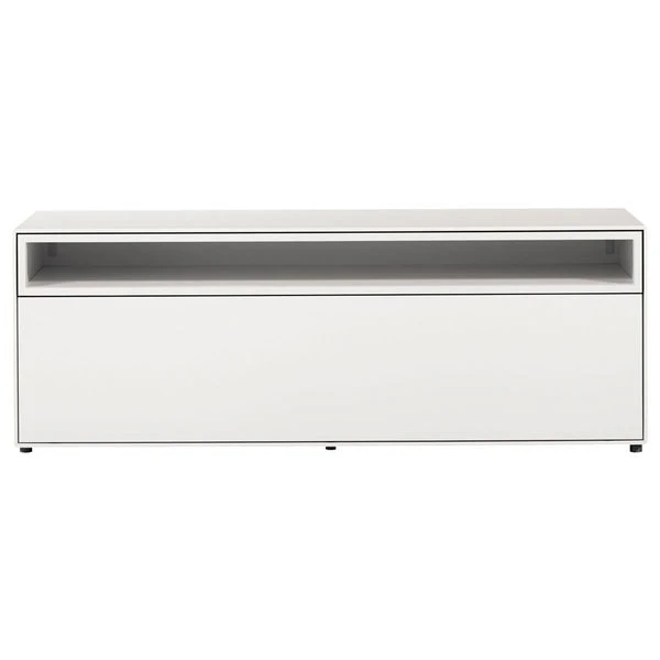 Now! By Hülsta Easy Wohnwand Lack-reinweiß 181x350x45 4-teilig 4 Now! By Hülsta Easy Wohnwand Lack-reinweiß 181x350x45 4-teilig – Bild 2