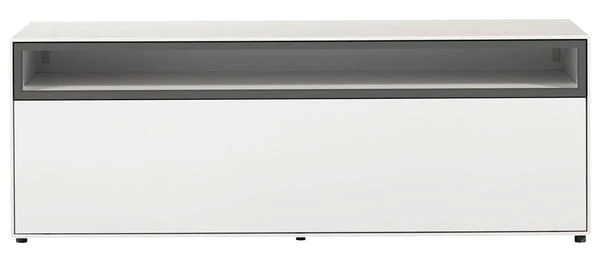 Now! By Hülsta Easy Baukasten 3R Lack-hellgrau 1 Offenes Fach, 1 Klappe 3 Now! By Hülsta Easy Baukasten 3R Lack-hellgrau 1 Offenes Fach, 1 Klappe