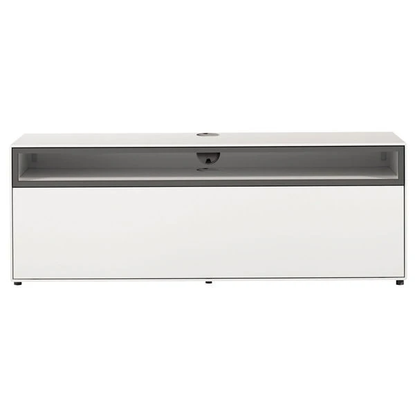 Now! By Hülsta Easy Wohnwand Lack-hellgrau 162x334x45 Mit Media-Lowboard - 4-teilig 4 Now! By Hülsta Easy Wohnwand Lack-hellgrau 162x334x45 Mit Media-Lowboard - 4-teilig – Bild 2