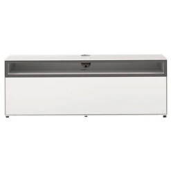 Now! By Hülsta Easy Wohnwand Lack-hellgrau 181x350x45 Mit Media-Lowboard - 4-teilig -Hülsta 43614 huelsta now easy 160228f2 gr 4