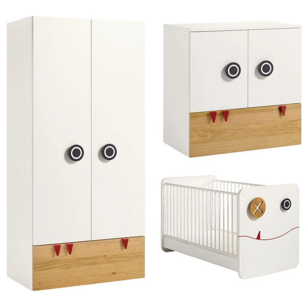 Hülsta Now! Minimo Kinderzimmer 2-türig Weiß/natur Inkl. Wickelkommode Zum Aktionspreis 3 Hülsta Now! Minimo Kinderzimmer 2-türig Weiß/natur Inkl. Wickelkommode Zum Aktionspreis