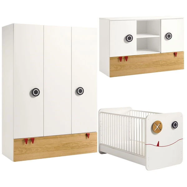 Hülsta Now! Minimo Kinderzimmer 3türig Weiß/natur Inkl. Breiter Kommode Zum Top-Preis 2 Hülsta Now! Minimo Kinderzimmer 3türig Weiß/natur Inkl. Breiter Kommode Zum Top-Preis
