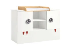 Now! Minimo Wickelkommode Ink. Wickelaufsatz & Unterstellregale Weiß -Hülsta 55103 51916