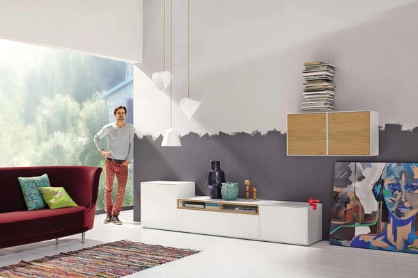 Now! By Hülsta Easy Wohnwand Natureiche 156x308x45 5-teilig 3 Now! By Hülsta Easy Wohnwand Natureiche 156x308x45 5-teilig