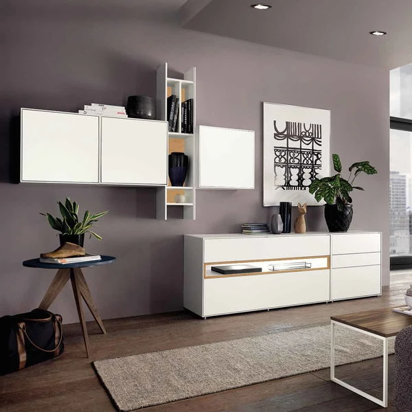 Now! By Hülsta Easy Wohnwand Natureiche 204x320x44 6-teilig 3 Now! By Hülsta Easy Wohnwand Natureiche 204x320x44 6-teilig