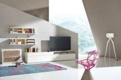 Now! By Hülsta Easy Wohnwand Natureiche 162x334x45 4-teilig