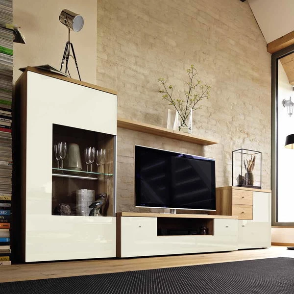 Now Time By Hülsta Kombination 16 145,9x280,0x52,0 Natureiche/Lack-Hochglanz-weiß 3 Now Time By Hülsta Kombination 16 145,9x280,0x52,0 Natureiche/Lack-Hochglanz-weiß