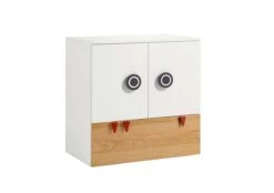 Now! Minimo Wickelkommode Mit Schublade Inkl. Wickelauflage & Unterstellregale Weiß / Natureiche -Hülsta NBA155906 1