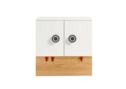 Now! Minimo Wickelkommode Mit Schublade Inkl. Wickelauflage & Unterstellregale Weiß / Natureiche -Hülsta NBA155906 2