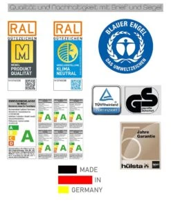 Now! Minimo Wickelkommode Ink. Wickelaufsatz & Unterstellregale Weiß / Natureiche -Hülsta Siegel Huelsta fuer alle Serien Plattform 13