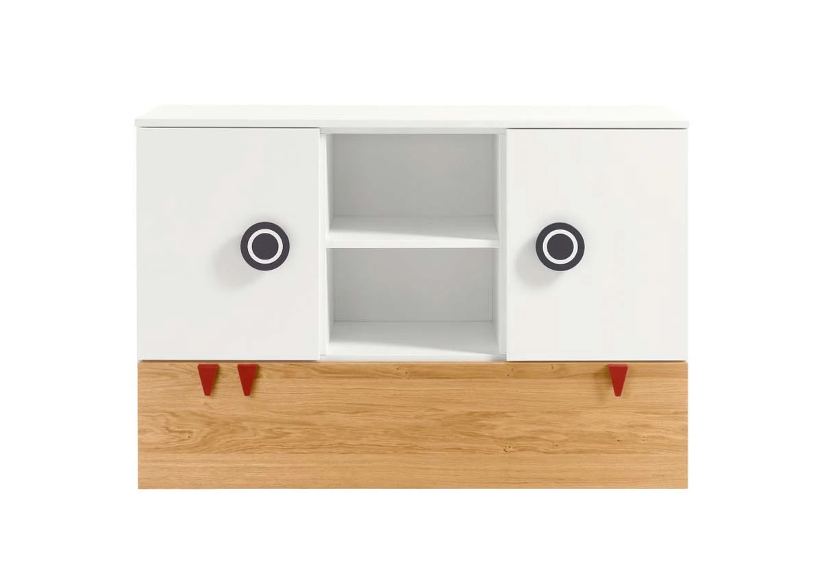 Now! Minimo Sideboard Für Kinderzimmer Weiß / Natureiche 4 Now! Minimo Sideboard Für Kinderzimmer Weiß / Natureiche – Bild 2