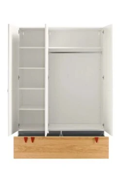 Now! Minimo 3-türiger Kleiderschrank Mit Schublade Weiß / Natureiche -Hülsta huelsta now minimo 161278f4