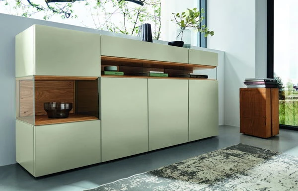 Hülsta Neo Sideboard 4 Schubladen Lack Seidengrau 3 Hülsta Neo Sideboard 4 Schubladen Lack Seidengrau