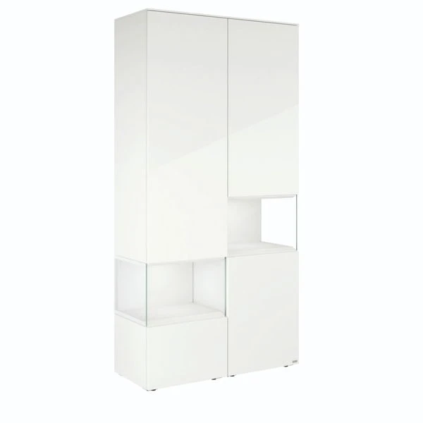 Hülsta Neo Wohnwand Vitrine 1 Schubkasten Und 3 Türen Hochglanzlack Reinweiß 3 Hülsta Neo Wohnwand Vitrine 1 Schubkasten Und 3 Türen Hochglanzlack Reinweiß