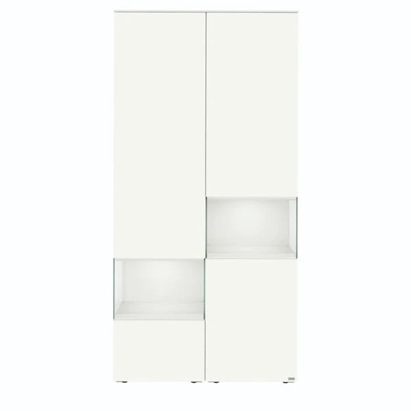 Hülsta Neo Wohnwand Vitrine 1 Schubkasten Und 3 Türen Lack Reinweiß 5 Hülsta Neo Wohnwand Vitrine 1 Schubkasten Und 3 Türen Lack Reinweiß – Bild 3