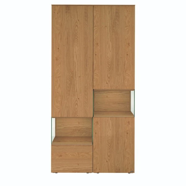 Hülsta Neo Wohnwand Vitrine 1 Schubkasten Und 3 Türen Natureiche 4 Hülsta Neo Wohnwand Vitrine 1 Schubkasten Und 3 Türen Natureiche – Bild 3