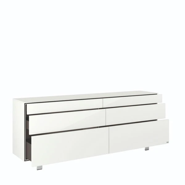 Hülsta Neo Sideboard 6 Schubkästen Lack Reinweiß 5 Hülsta Neo Sideboard 6 Schubkästen Lack Reinweiß – Bild 3