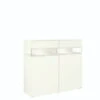 Hülsta Neo Highboard 2 Schubkästen Und 2 Türen Lack Weiß -Hülsta huelsta neo 134487f4