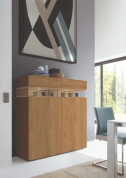 Hülsta Neo Highboard 2 Schubkästen Und 2 Türen Natureiche -Hülsta huelsta neo 134523f3