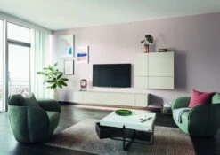 Hülsta Neo Wohnwand Kombination 1 Lack Weiß