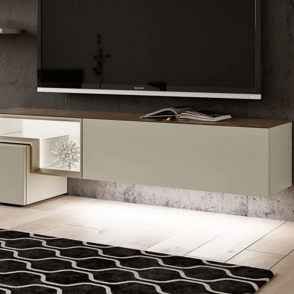 Hülsta Tetrim Wohnwand 4 - Lack-Ausführung Lowboard & Hängeelement 3 Hülsta Tetrim Wohnwand 4 - Lack-Ausführung Lowboard & Hängeelement